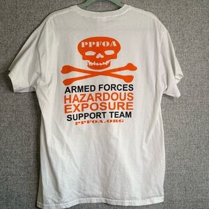 PPFOA Armed‎ Forces Hazardous Exposure Support Team Size Large 100% Cotton